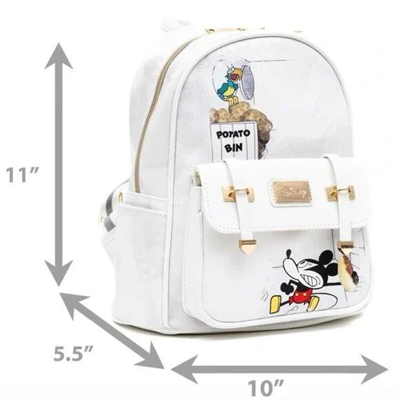 WondaPop Disney Mickey Mouse Steamboat Willie Potato Bin Vegan Leather Backpack